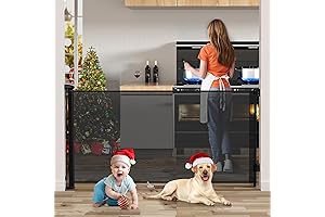 138 Inch Retractable Baby Gates Extra Wide for Outdoor Patio