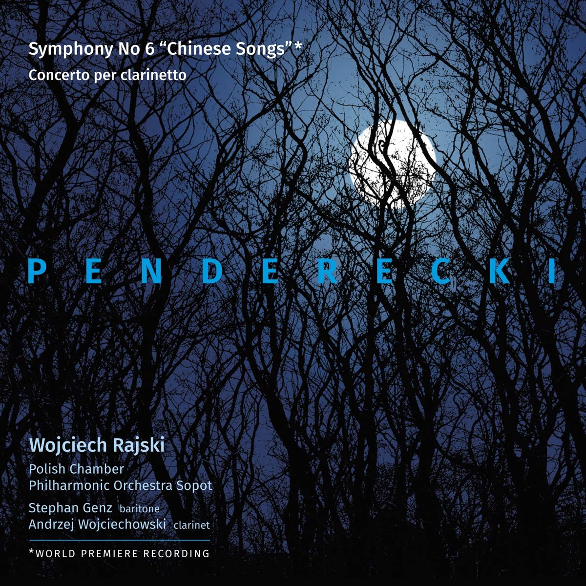 Krzysztof Penderecki: Symphony No. 6, Concerto per clarinetto