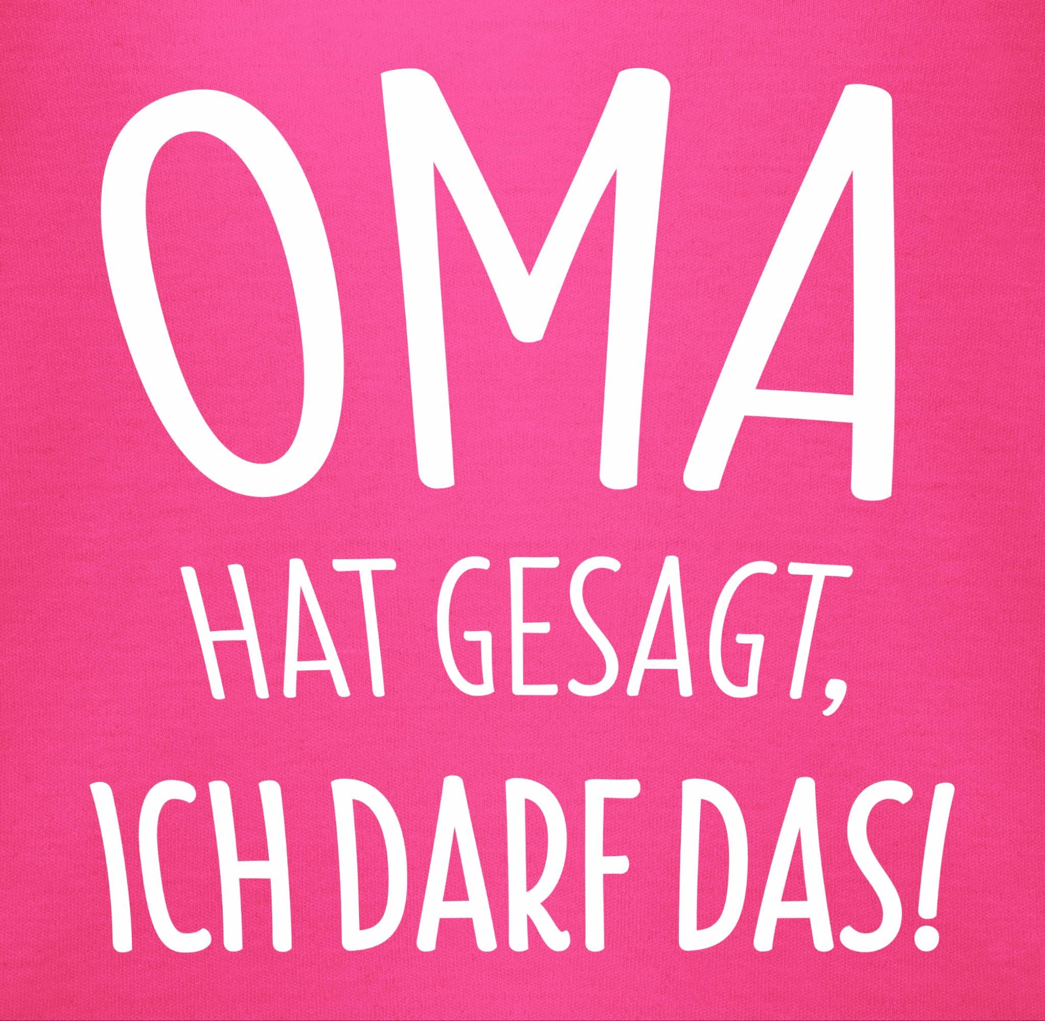 Shirtracer - Baby Body Kurzarm - Sprüche - Oma hat gesagt ich darf das