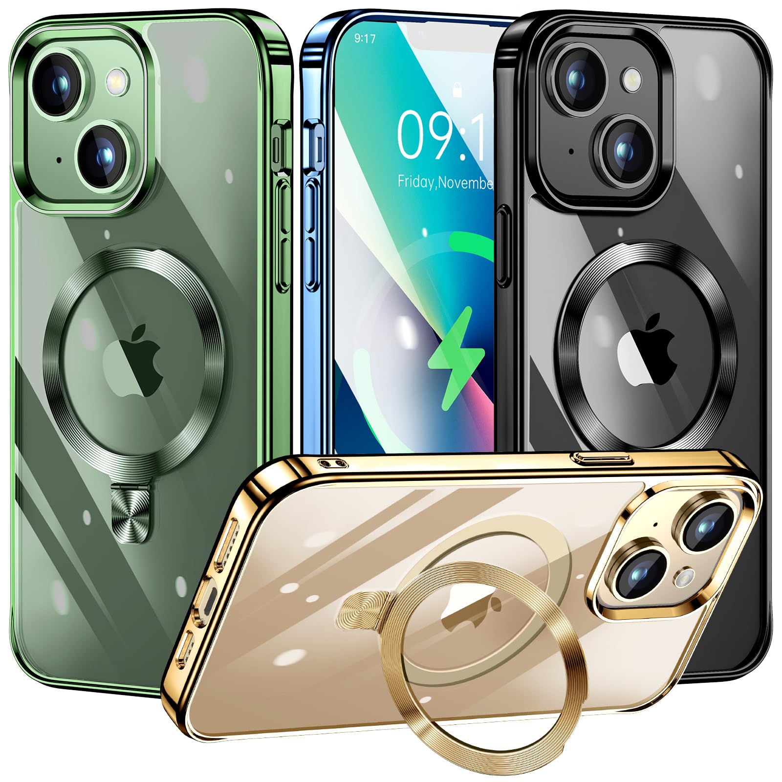 Coque magnétique iPhone 13 Mini fine transparente antichoc compatible MagSafe - 8