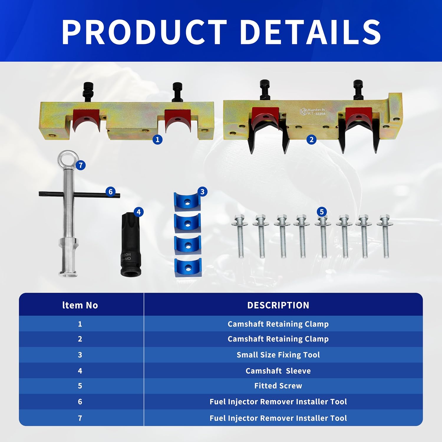 17PCS Engine Timing Tool Kit with Fuel Injector Remover Installer Tool, Compatible with Mercedes Benz M133 M264 M270 M274, Camshaft Locking Alignment Timing Tools Set