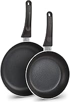 GoodCook Nonstick Aluminum Frying Pan Set, 8" & 10" Skillets - PFOA-Free, Even Heat, Stay-Cool Handles for Searing, Sautéing & Frying