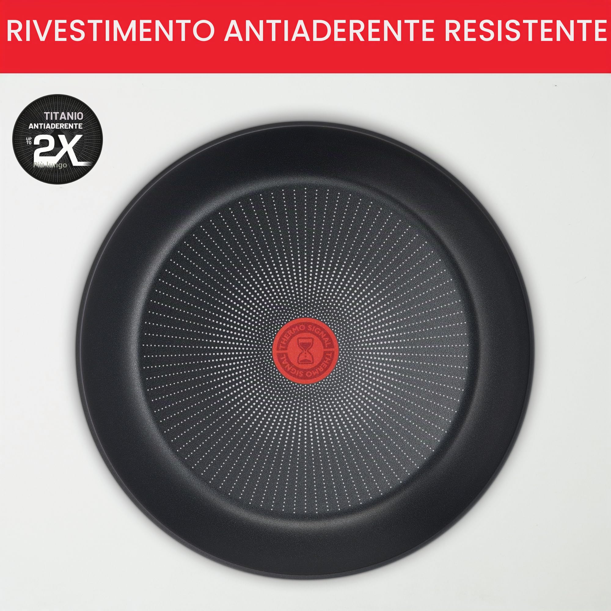 Tefal Ingenio - Pentole da 20 p, a induzione, Rivestimento Antiaderente Resistente, impilabile, Lavabile in lavastoviglie, Made in Francia, Daily Chef On L7619402