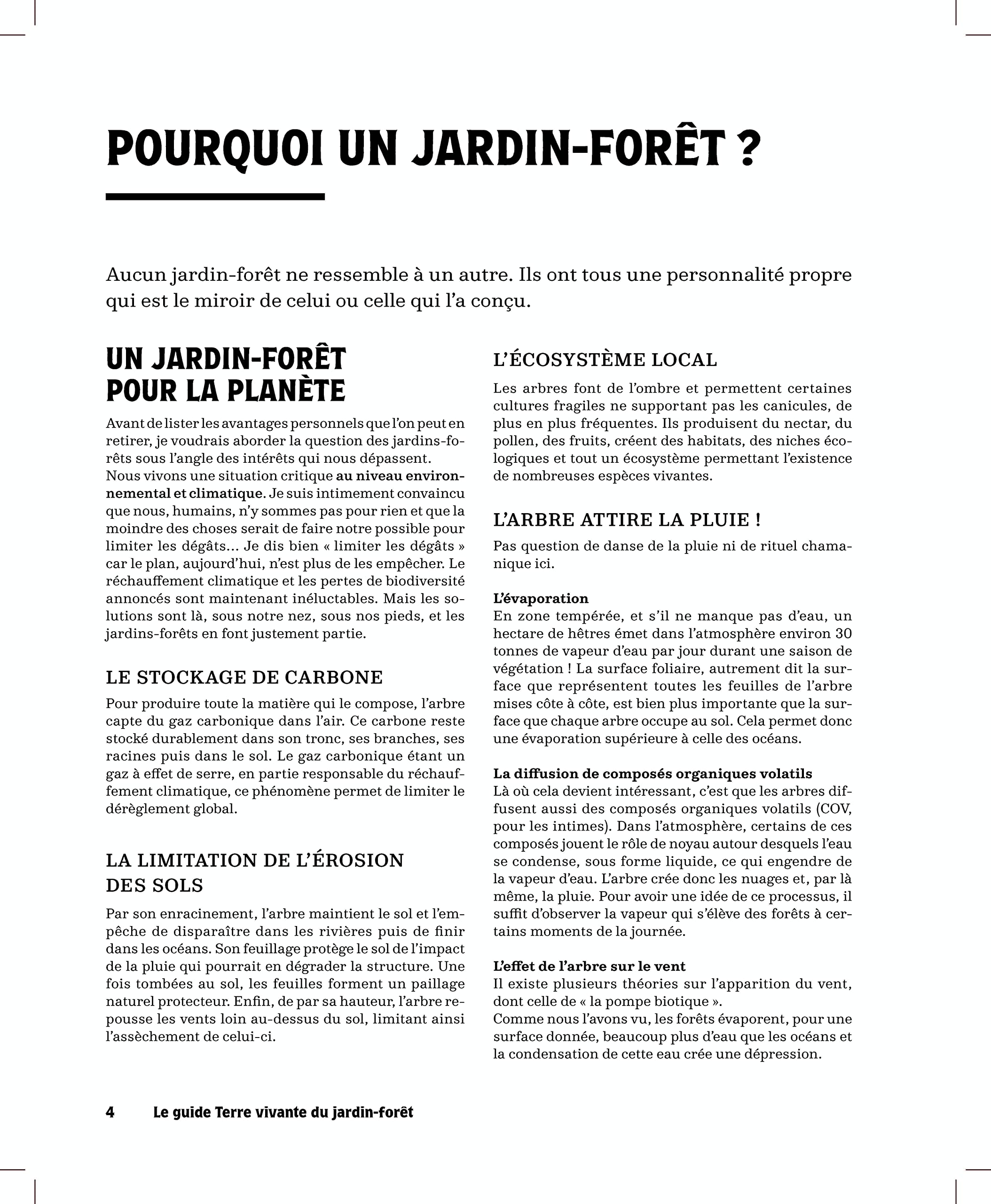 Le Guide Terre vivante du jardin forêt: Le Jardin d'Emerveille
