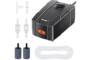 Pawfly Aquarium Air Pump 50 GPH Fish Tank Oxygen Pump for 10-60 Gallon Fish Tanks