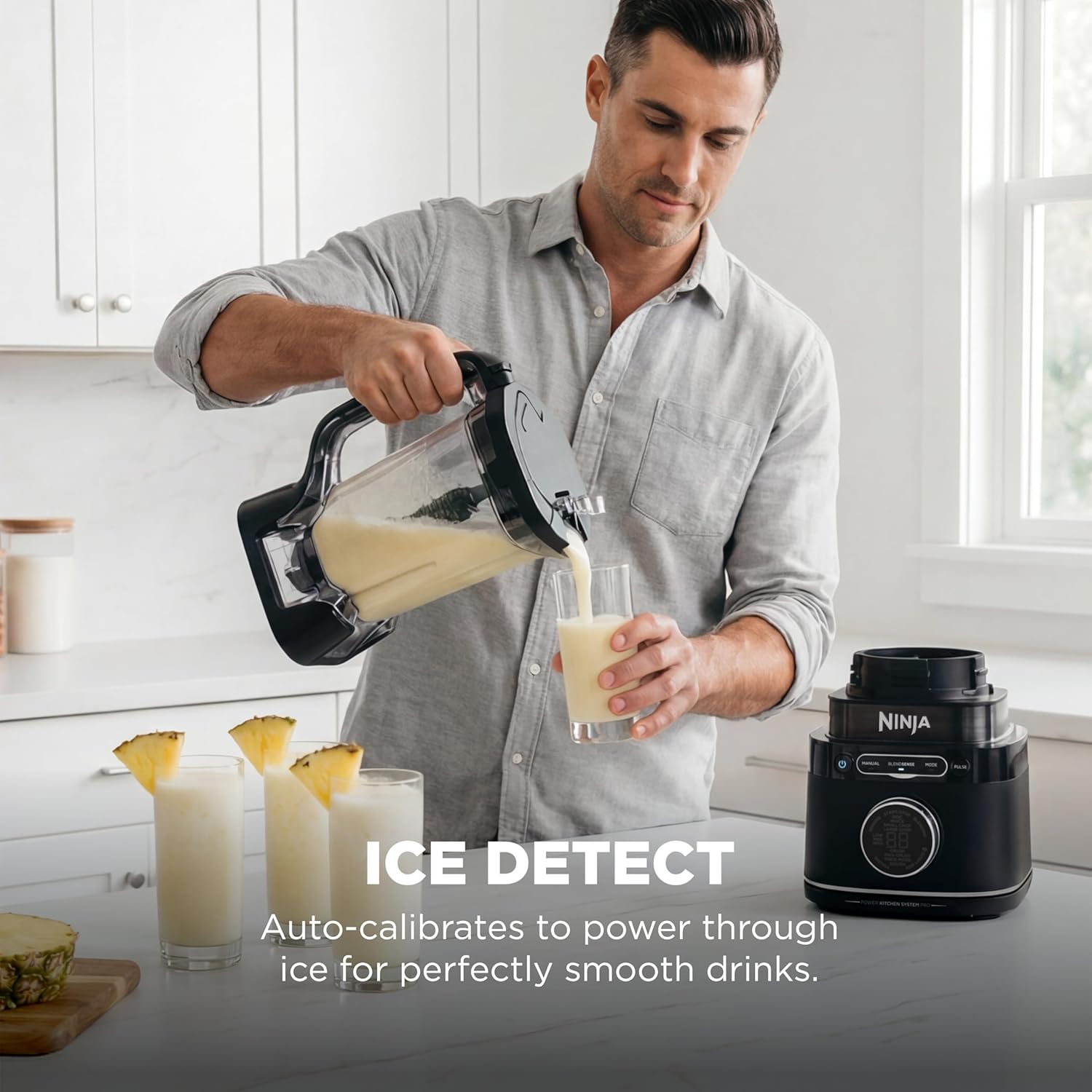 Ninja Kitchen System | All-in-One Food Processor & Blender | With 8-Cup Bowl & (1) 24 oz. To-Go Cup | For Smoothies, Cookie Dough, Salsas, Cole Slaw & More | 1800 Watt | Black | TB401