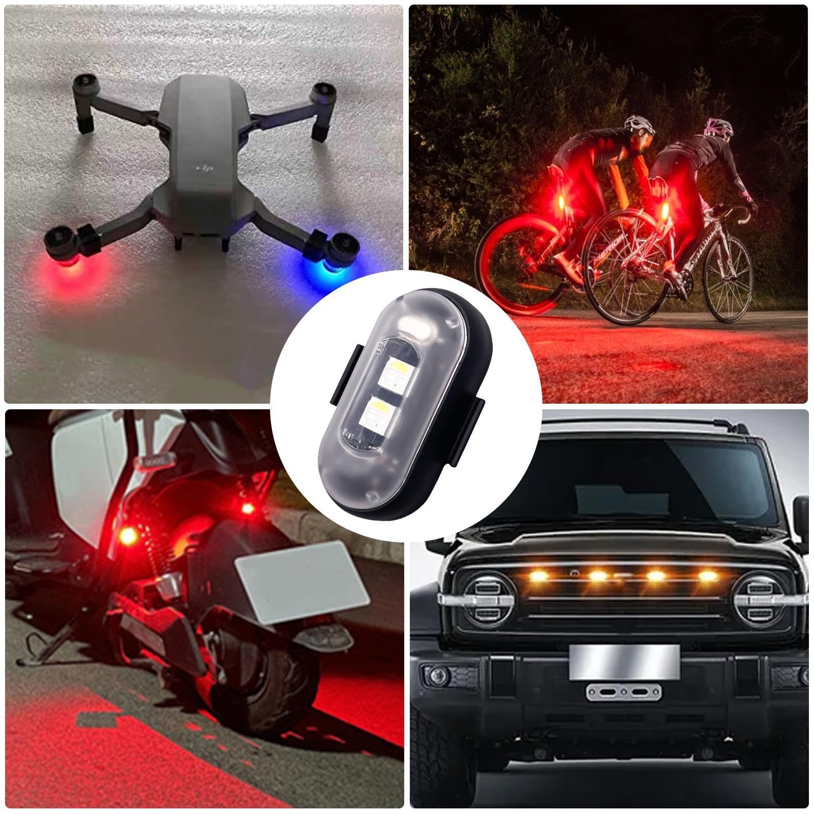 Luce Di Sicurezza A LED (confezione Da 2) - Clip On Italia