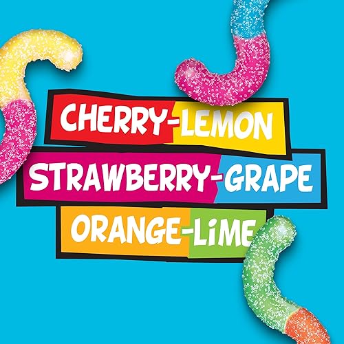 Miniatura 2 de Trolli - Gusanos de goma Sour Brite Crawlers bolsa de caramelos a granel de 5 libras de gusanos de goma ácidos