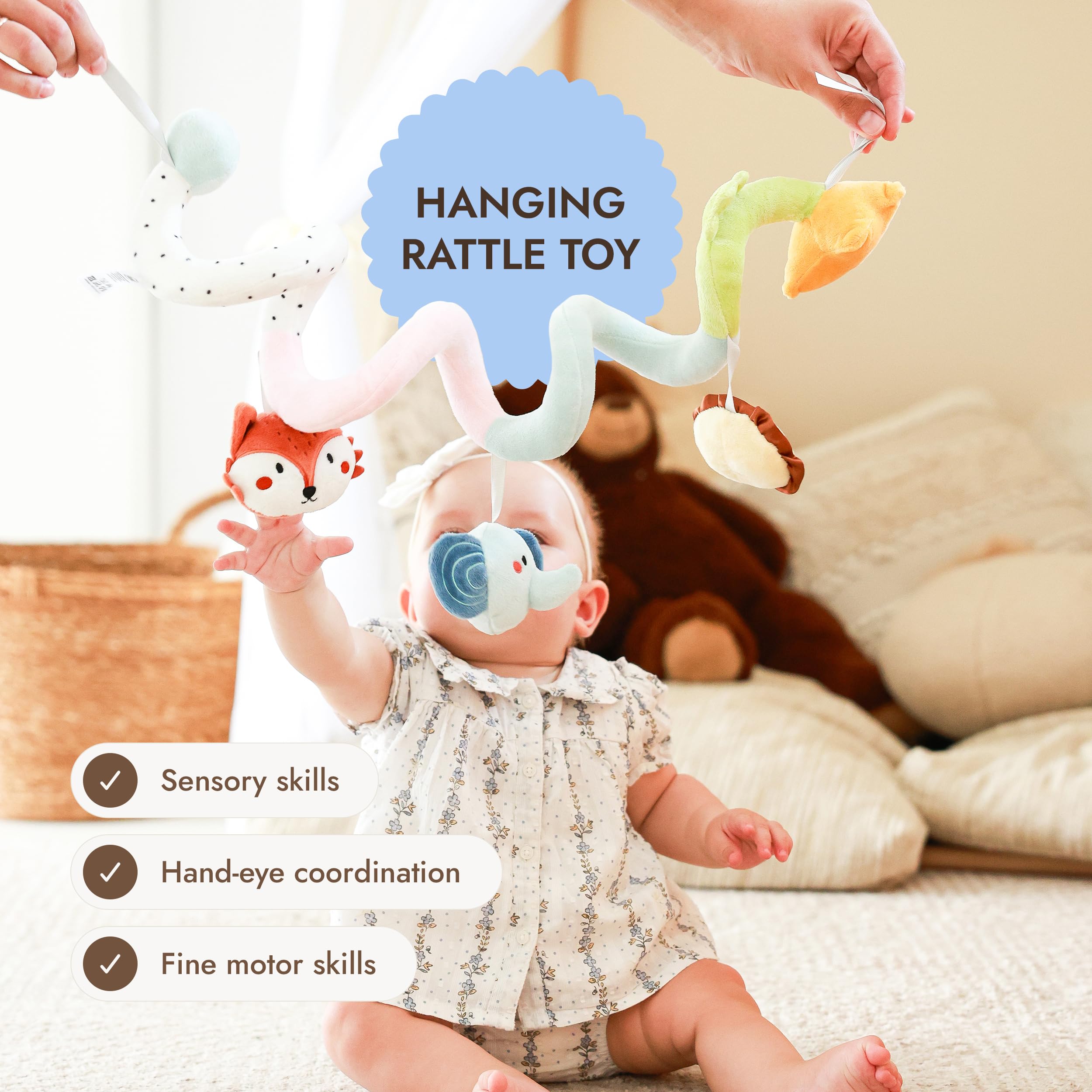 Goodevas Confezione regalo per bambini da 0 a 3 mesi, regalo di nascita per ragazzi e ragazze, regalo per neonati, set regalo ispirato al Montessori