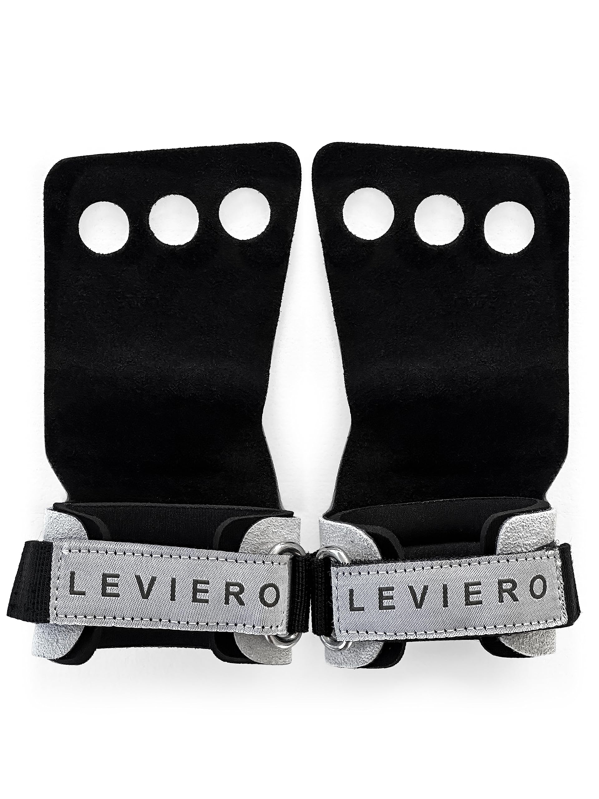 LEVIERO Woddies Gymnastics Grips for CrossFit, Pull-Ups, Weightlifting - Soft Leather, Comfort Fit, Durable WOD Grips for Adults