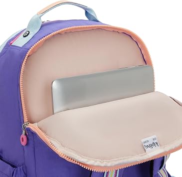 Kipling Seoul Extra Large 17 Laptop Backpack, Iris Purp Fun C, L, Kipling Women's Seoul Xl Bts Backpack