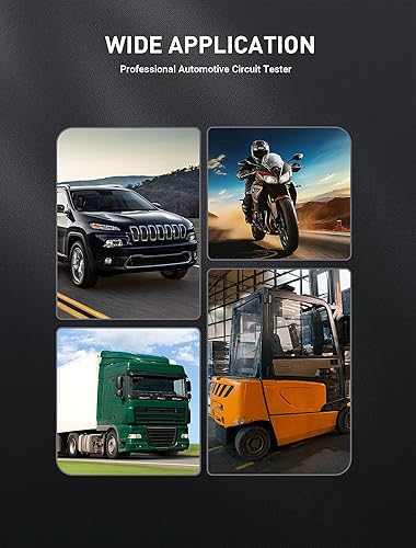 Miniatura 14 de Probador de circuito automotriz de bombilla LED premium, luz de prueba de 6-24 V con cable de resorte extendido de poliuretano de 135 pulgadas