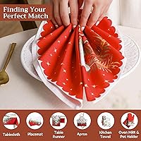 Vista 167 de Maison d' Hermine - Juego de 4 servilletas 100 % de tela de algodón lavable, decorar o regalar, hogar, cocina, comedor, fiestas de cóctel