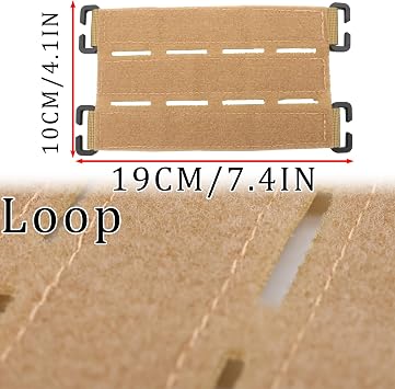 Molle Patch Panel with Laser Cutting Loop, Molle Patch Display Holder Hook & Loop Tactical Pad Panel for Backpack,9.5X3.7 Inch