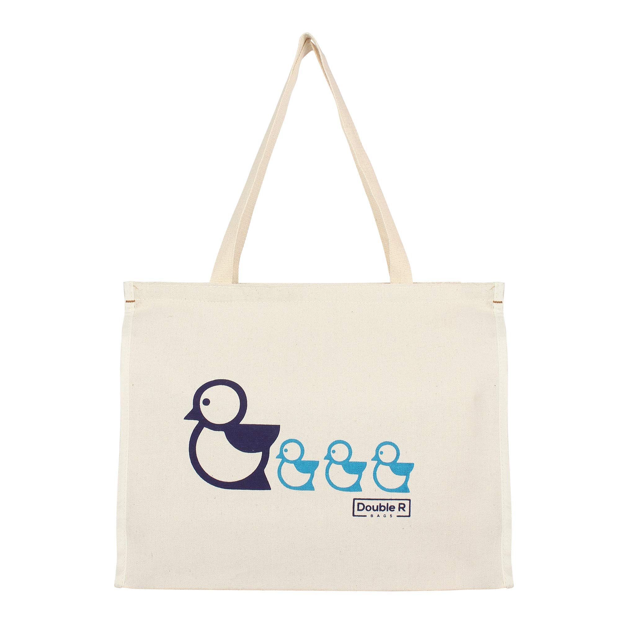 DOUBLE R BAGS 4 Ducks Canvas Maternity & Diaper Bag β Lightweight, Spacious Shoulder Carry Bag with Side Pockets for Pregnant Women & New Moms (Multicolor) 2