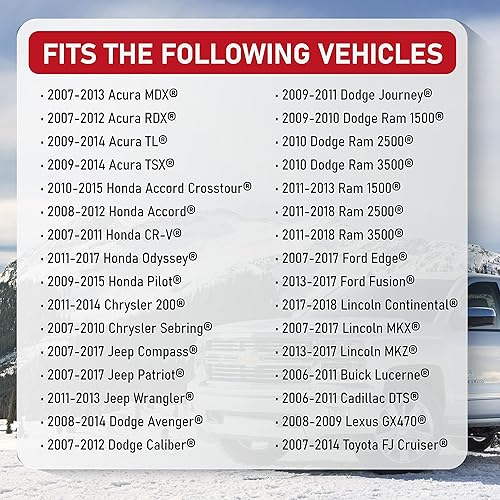 Miniatura 5 de Motor de soplador de calentador de CA - Compatible con Acura, Dodge, Ford, Honda, Jeep y más - TL, 200, Sebring, Journey, Ram 1500, Pilot, Accord,