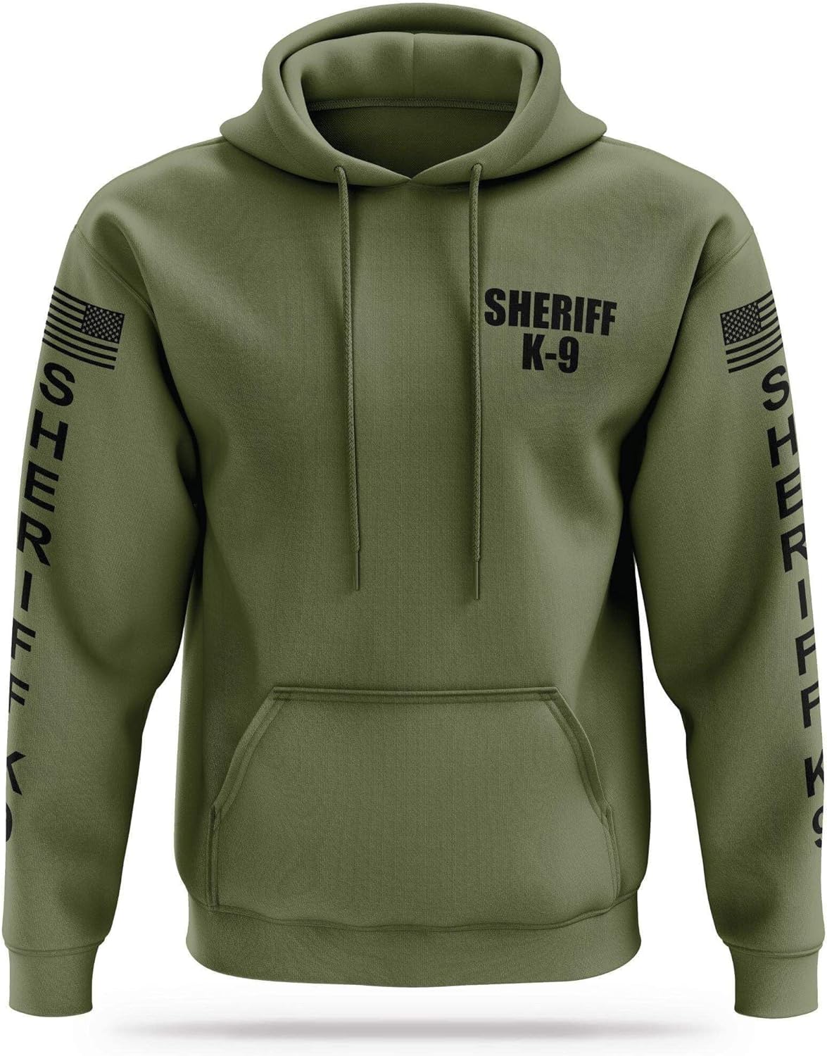 SHERIFF K9 Utility Hoodie - USA Patriotic Apparel - 100% Polyester for Odor Free, Moisture-Wicking Quick Dry Comfort