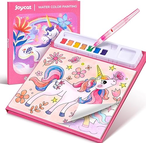 Miniatura 1 de JoyCat Libros de pintura con agua para colorear para niños pequeños, juegos de pintura de acuarela para niños de 3 a 5 4 a 8 años, actividades de