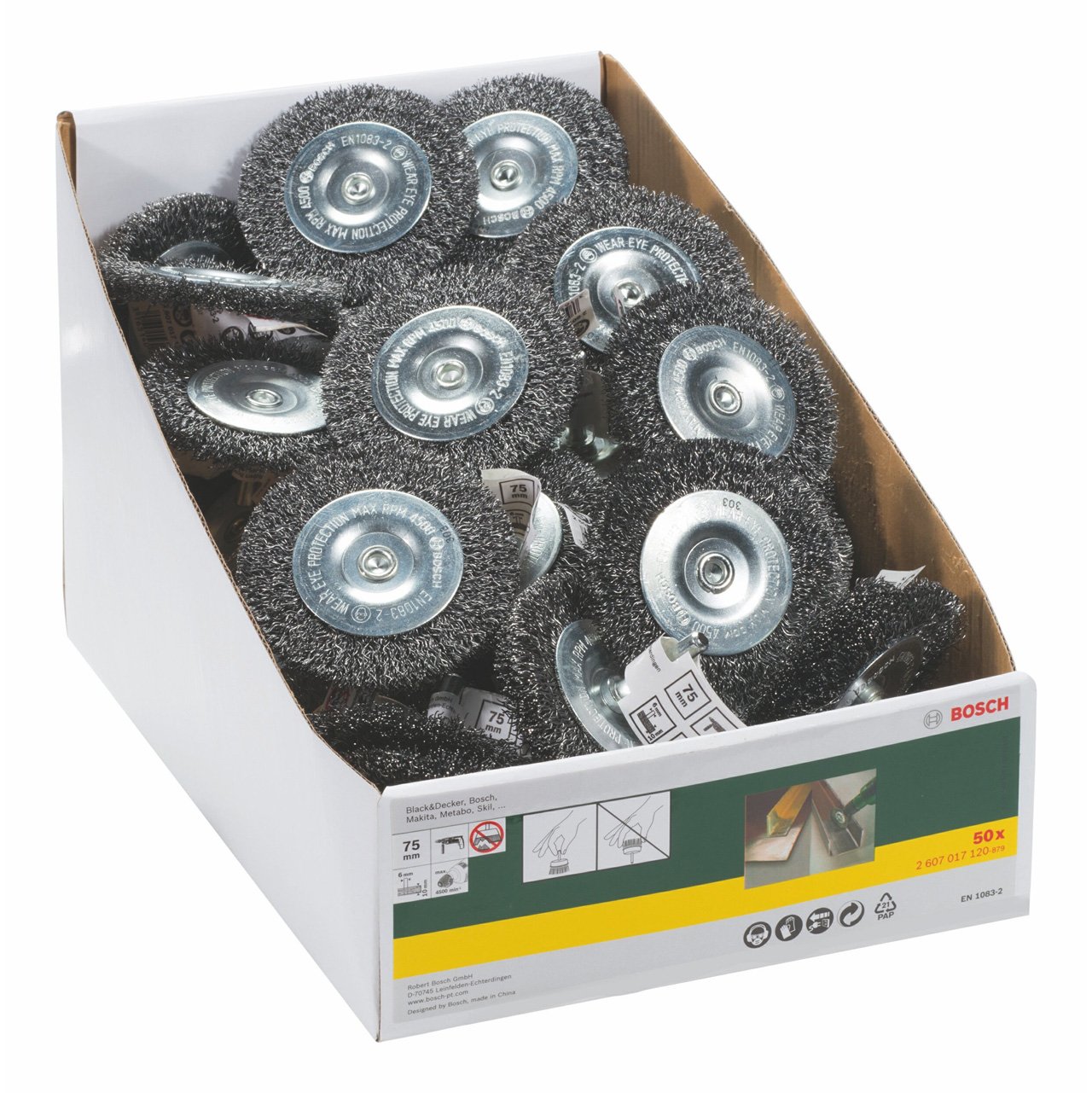 BOSCH Spazzola A Disco � 75 Per Codolo 6 Mm Per 10 Mm