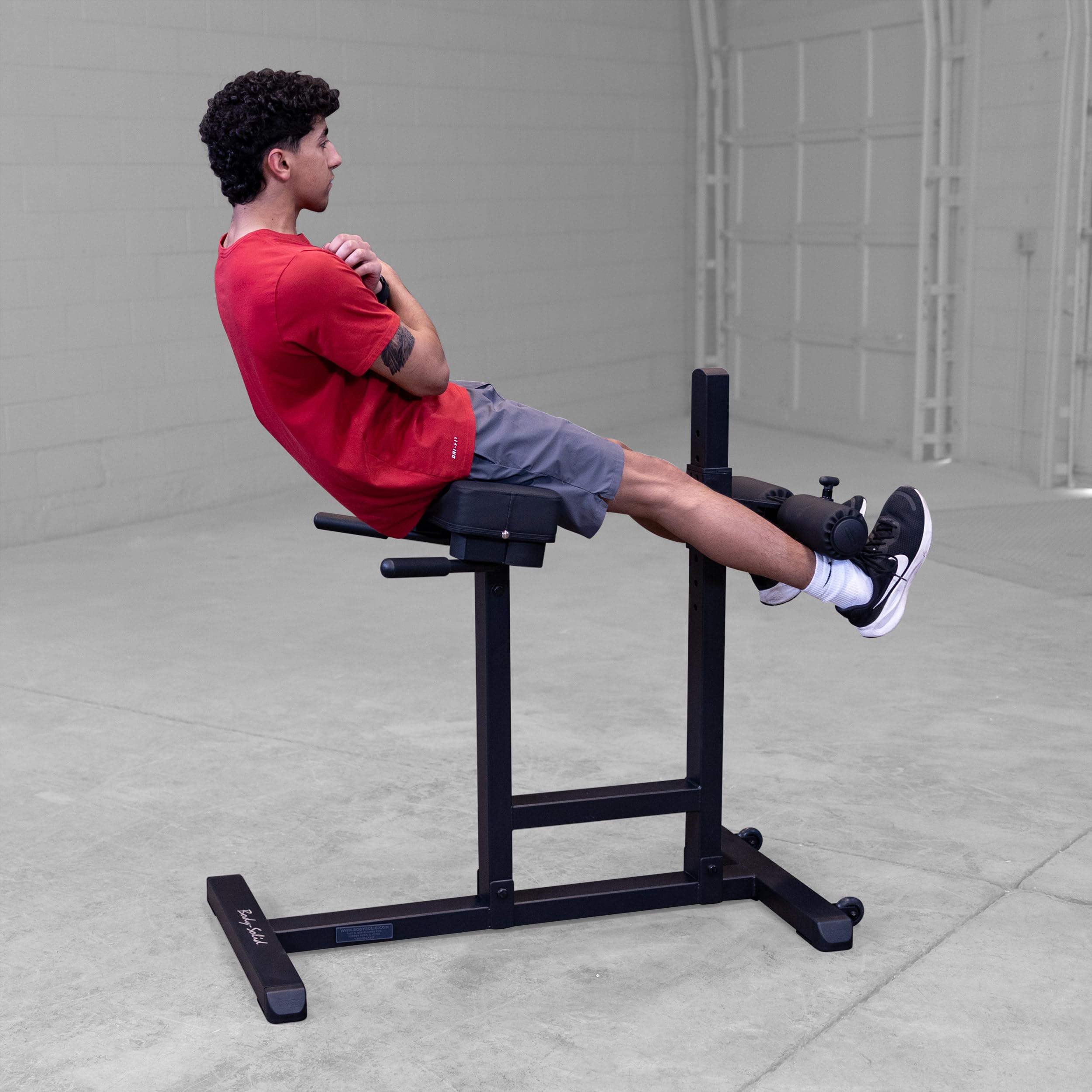 Body-Solid GRCH-322 Rückentrainer I Roman Chair I Rückenstrecker Pro I Black-Edition