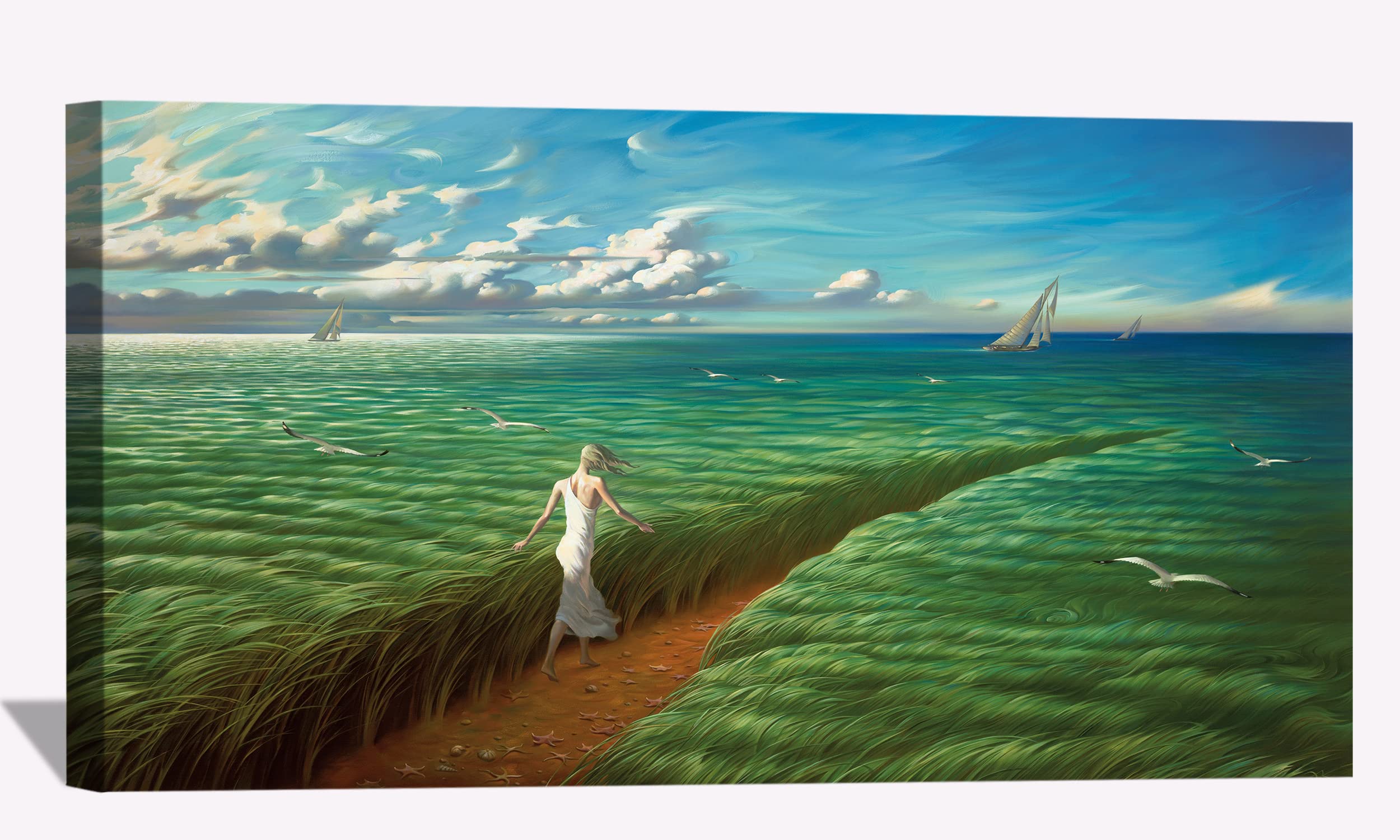 Amazon.com: BOHU ARTS Vladimir Kush Infinity Trail Wall Art Large
