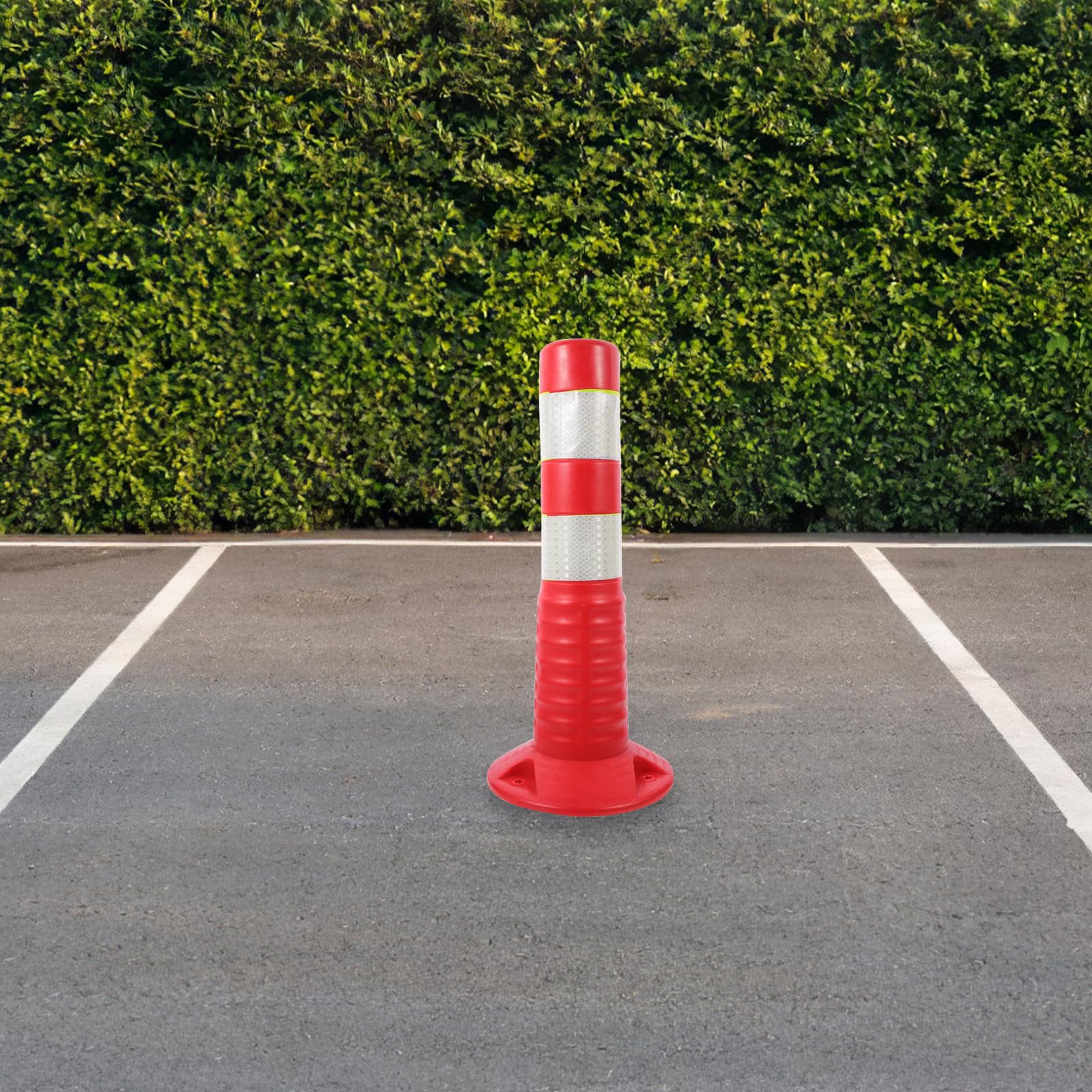 Colonna Dispositivo di Sicurezza Stradale in Riflettente in Anticollisione Facile da Pulire per Delimitazione e Segnalazione in Garage e Laboratori