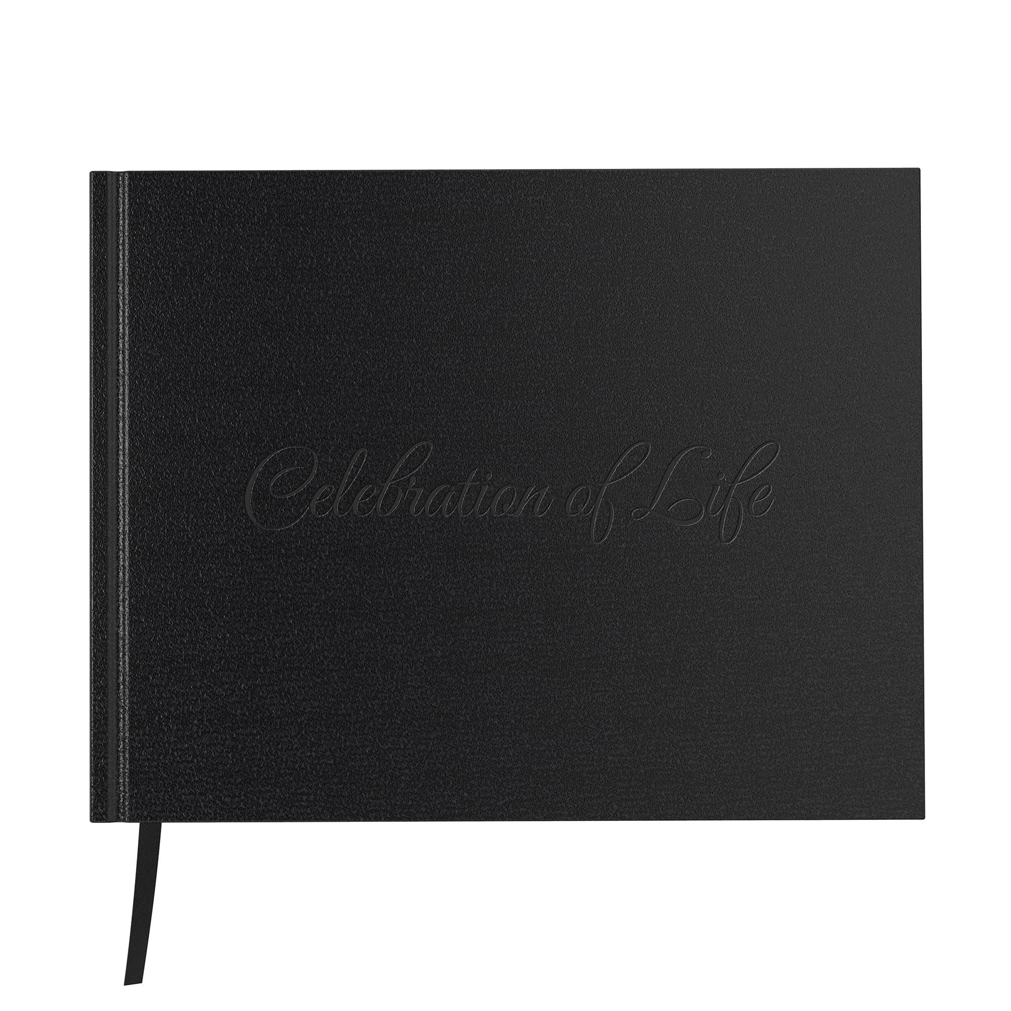 UCO Memory Book for Funeral, 23 x 18 cm, Leather Cover (96 Pages)