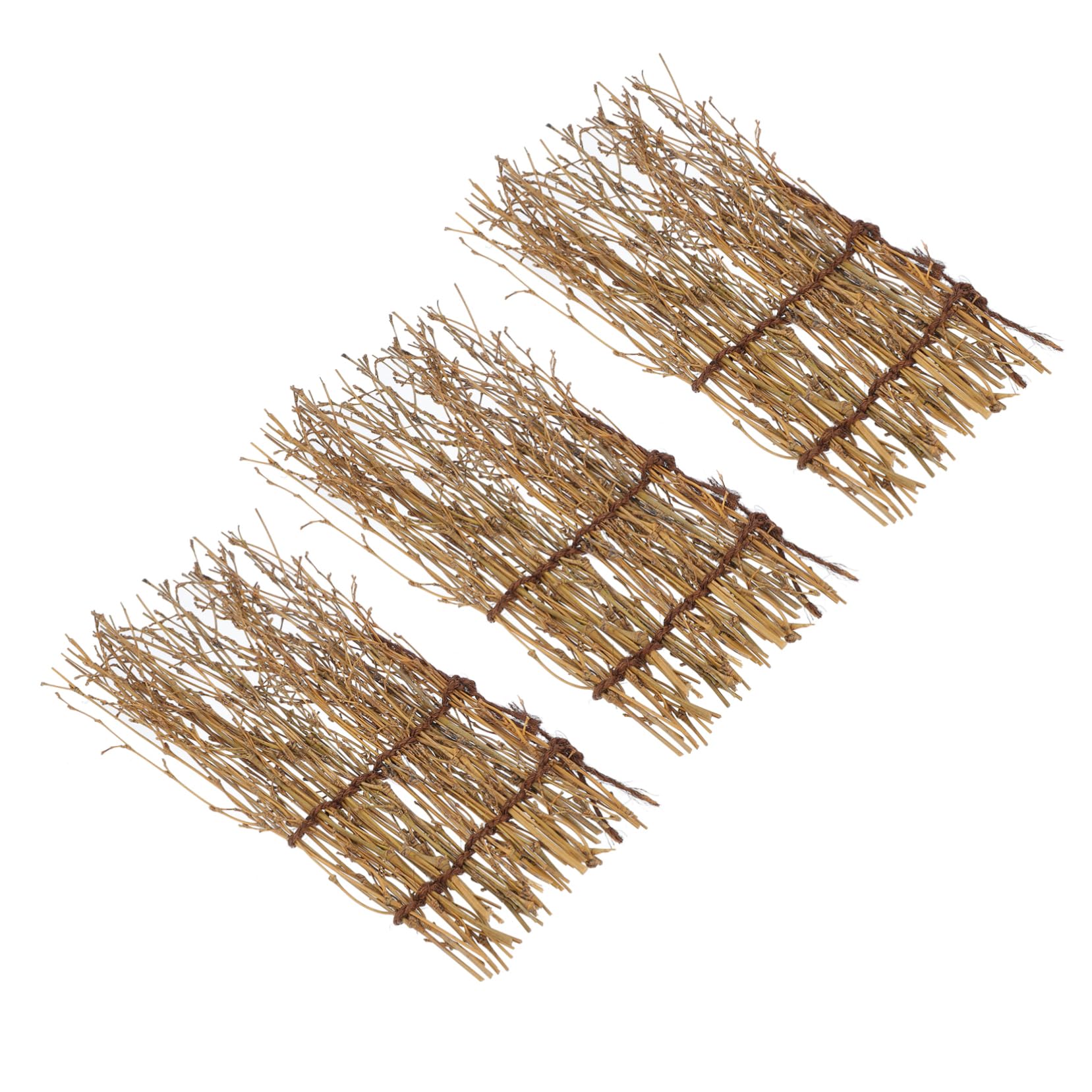 CIYODO 3pcs Unique Fence Sushi Decor Natural Sashimi Background Tray for Restaurant Home Display Lightweight Safe for Elegant Food Presentation