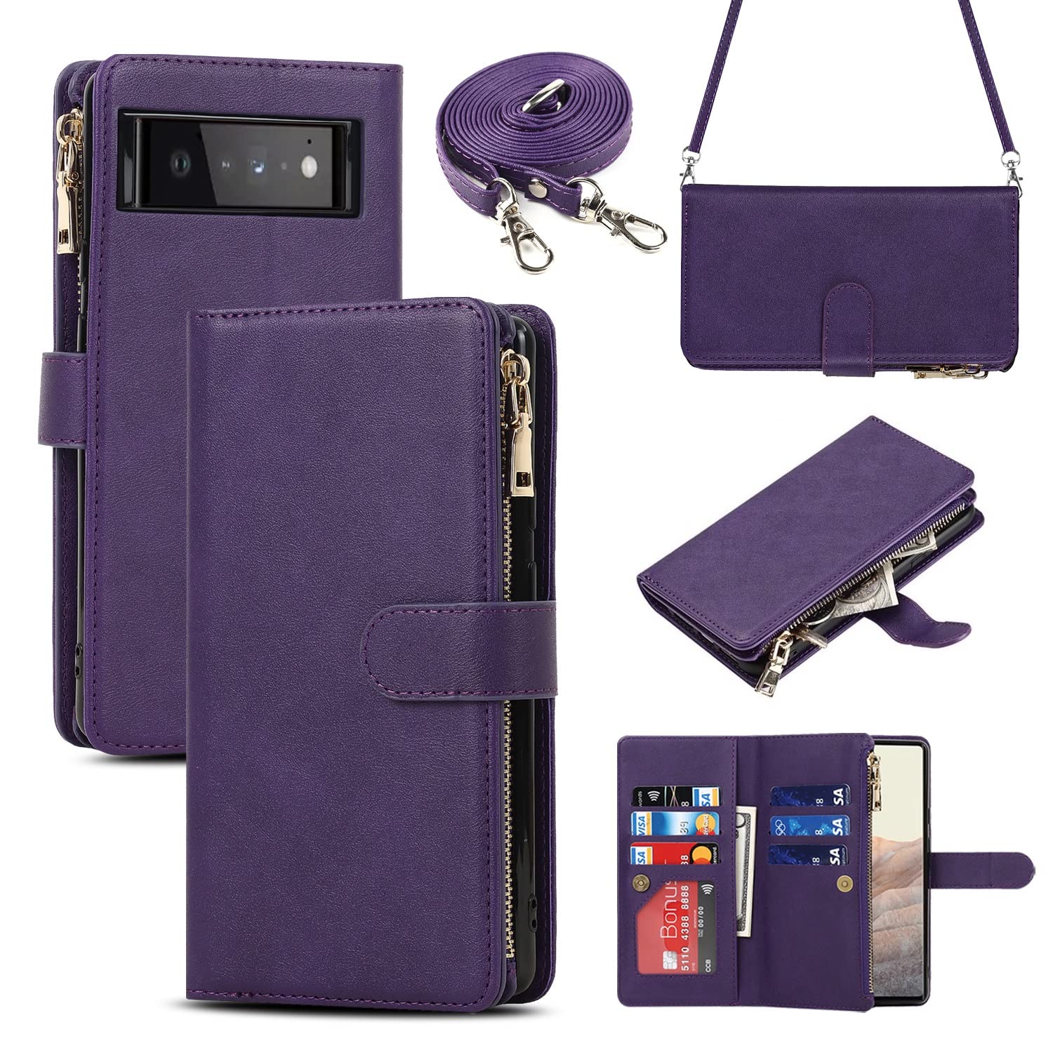 ICoverCase For Google Pixel 6 Pro Wallet Case With Card Holder