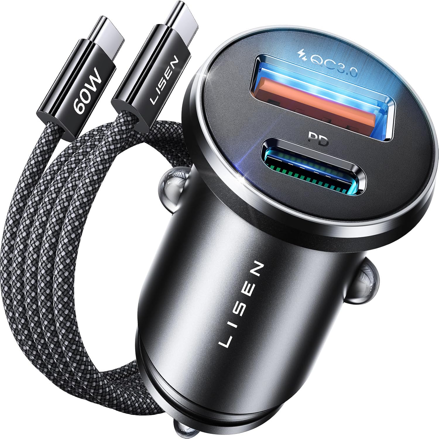 Amazon.co.jp: LISEN シガーソケットUSB Cタイプ しがーソケット USB