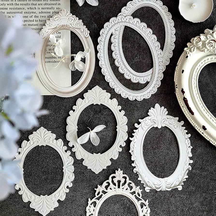 アルバムクラフト・コラージュ素材☆コラージュフレームセット Amazon.co.jp: コラージュ 素材 フレーム 手帳 素材セット 画像