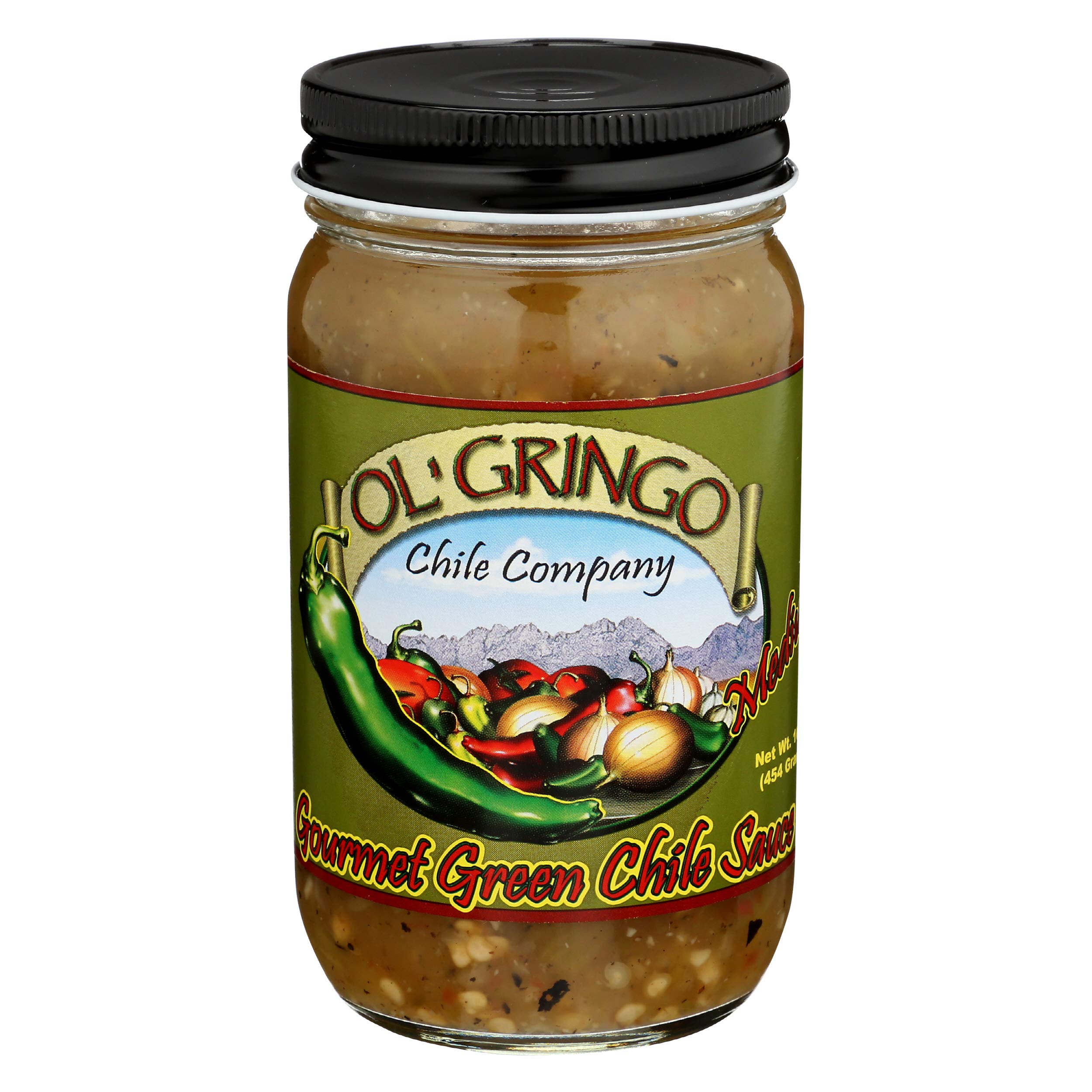 Medium Green Chile Sauce, 16 OZ