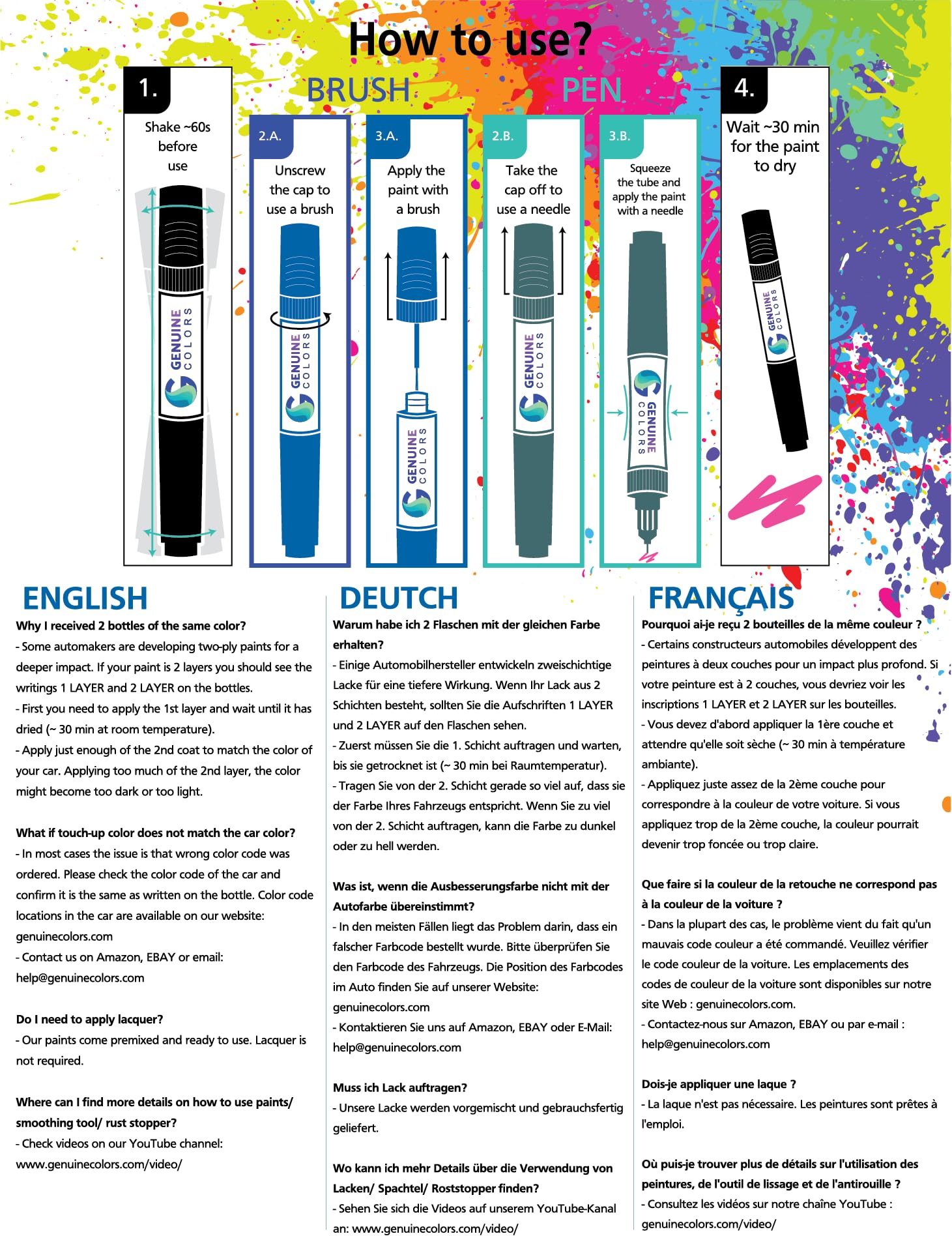 Stylo de Retouche ROUGE LUCIFER EKQD pour Citroën Bordeaux BERLINGO PICASSO C4 JUMPER C3 C5 XM XANTIA XSARA SAXO JUMPY C8 EVASION C2 GRAND C4L C-QUATRE