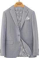 Vista 6 de Marvelous World - Conjunto de traje formal de corte entallado para niños, cintura ajustable