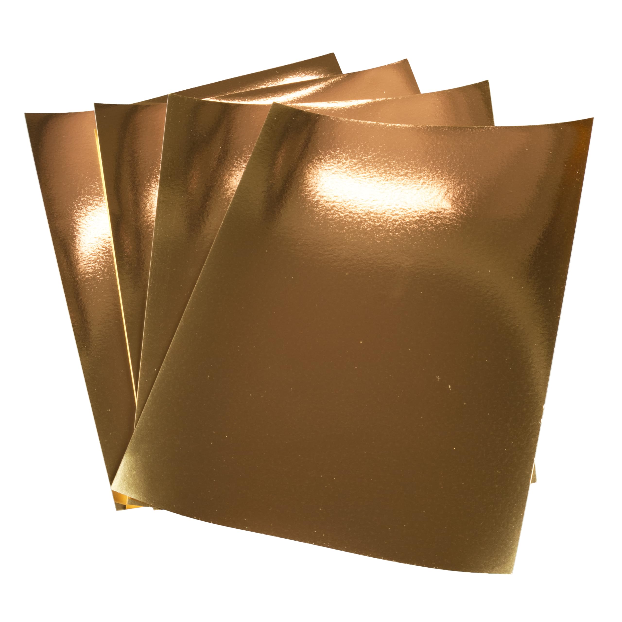 JamJar Print Gold Mirror Card A3 210gsm, 25 Sheets, Metallic Reflective, Cricut & Silhouette Compatible, Made in UK