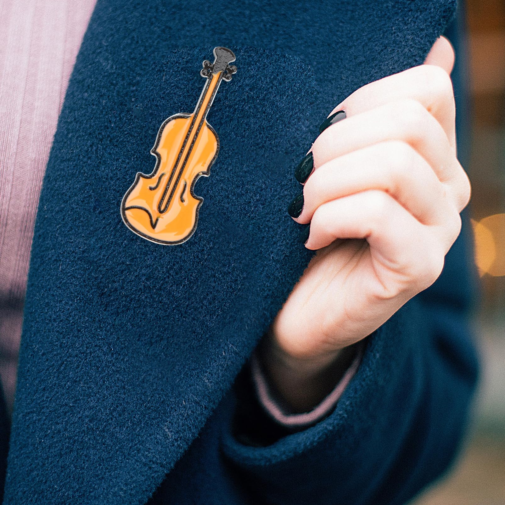 Beavorty Spilla Violino Metallo Per Abbigliamento Decorazioni Per Costume E Accessori Musicali Perfetta Per Speciali E Regali