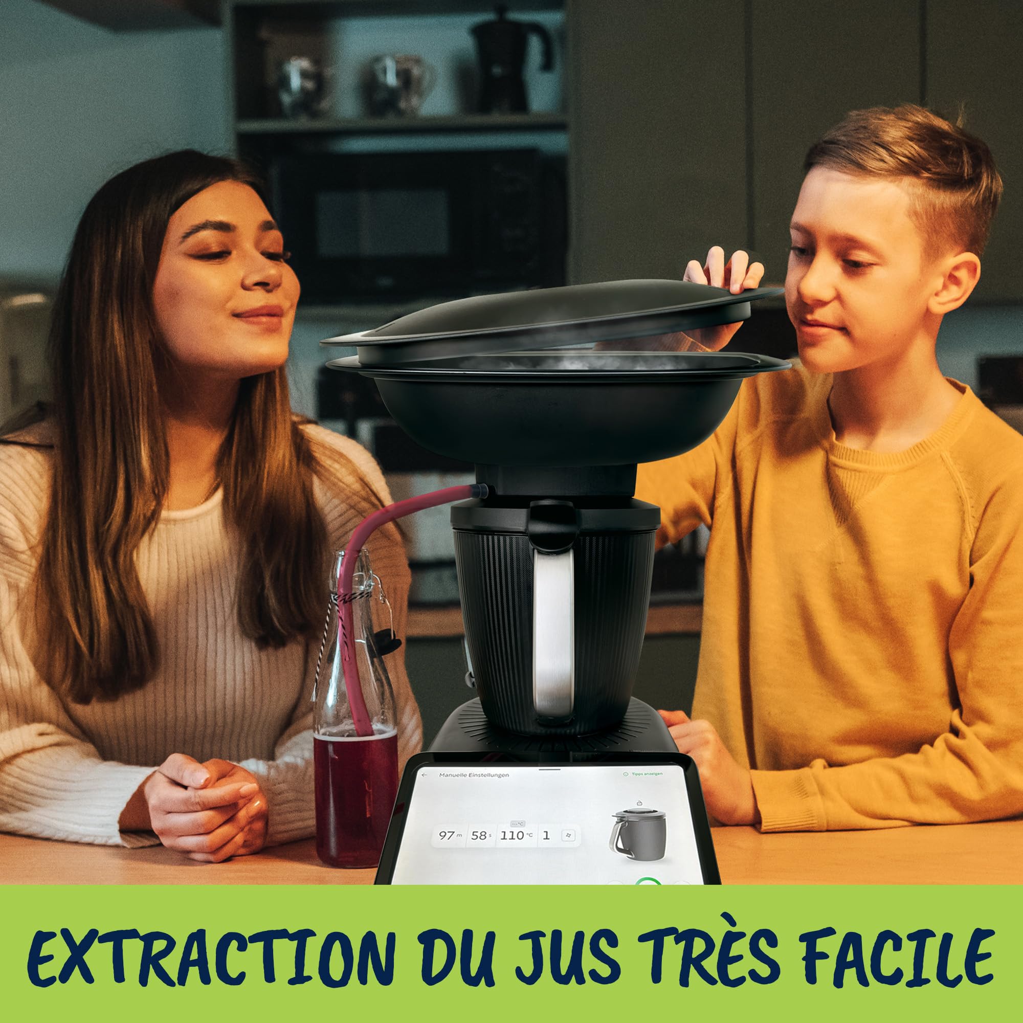 MixFino Extracteur De Jus à Vapeur Pour Monsieur Cuisine Connect, Smart & Trend - Accessoire