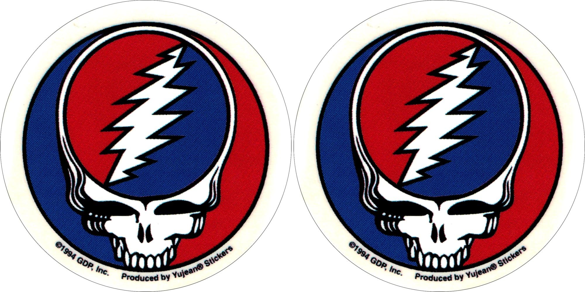 Grateful Dead - Pair of 2 1/2" Steal Your FACE - Sticker/Decal