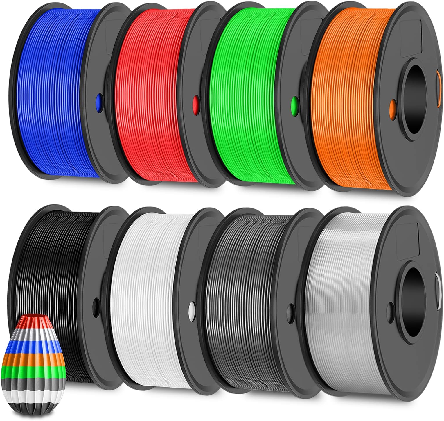 PETG Filament 1.75mm, JAYO Filament PETG pour Imprimante 3D, Neatly