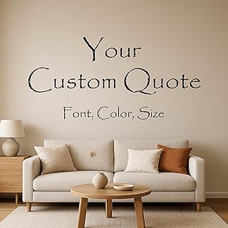 Custom Wall Stickers Decals – Vinyl Peel and Stick Letters for Quotes or...