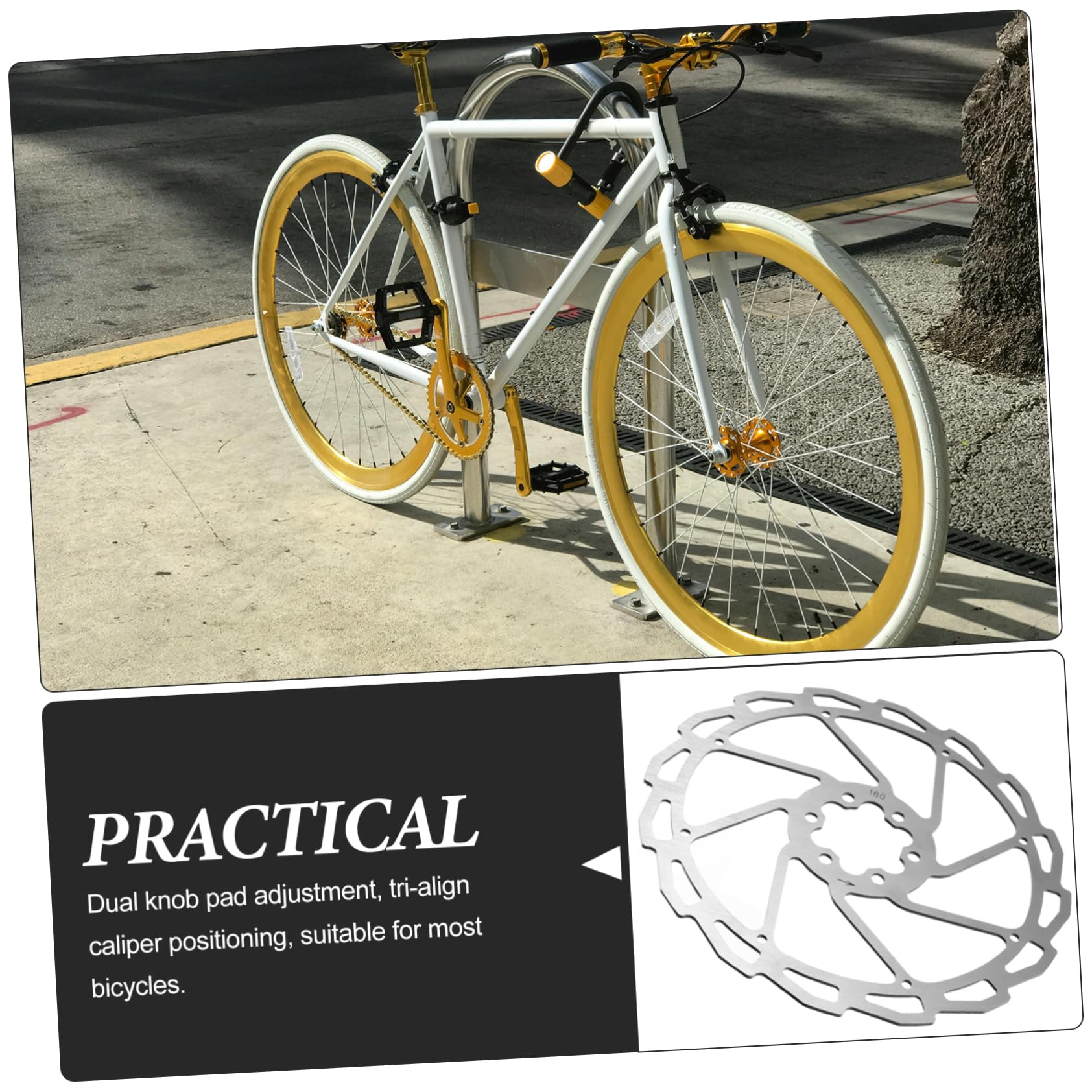 Sosoport Lightweight Bike Brake Disc Pad Disc Brake Pad Set for Mountain Bike High Performance Durable Material