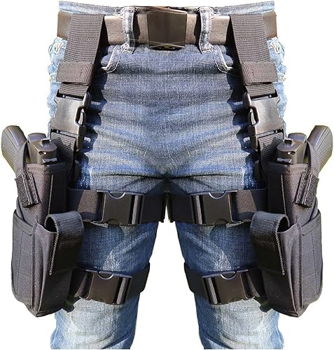 Drop Leg Holster, Thigh Gun Holsters for Men Women, Airsoft Pistol Holster Leg Harness for Large Medium Glock Pistols