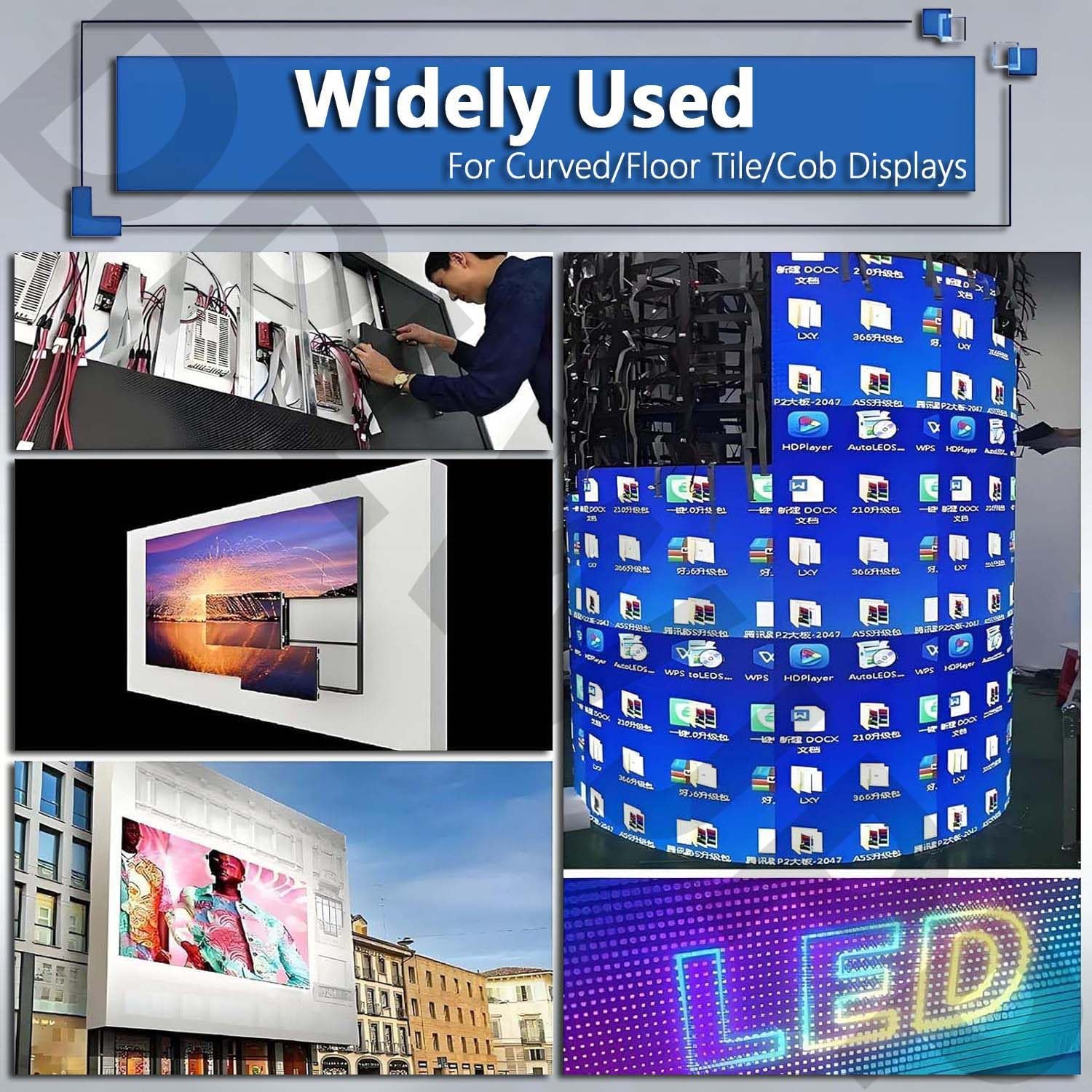 Ventosas elevadoras eléctricas con pantalla LED para pantallas curvas, herramienta de vacío de mano para una fácil instalación y extracción de azulejos, juego de 2 piezas