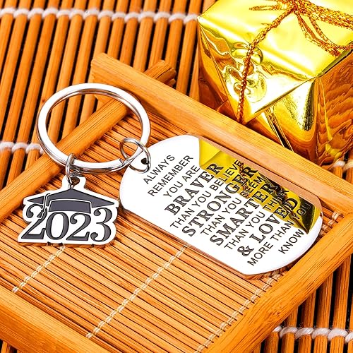 Miniatura 2 de Llavero de graduación 2023 para él, regalo inspirador para universidad, medicina, escuela secundaria, estudiante de medicina, enfermera, animador,
