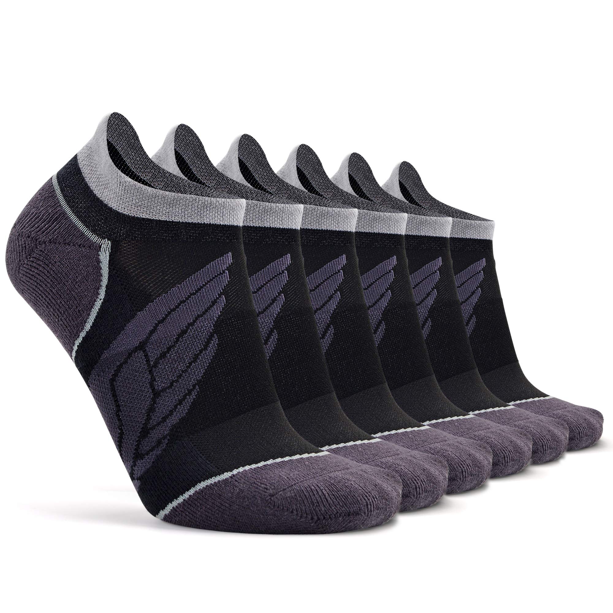 Busy Socks3 Pack Compression Ankle Cushioned Running Sport Socks for Men Women, Busy Socks Low Cut Arch Support Tab Athletic Socks