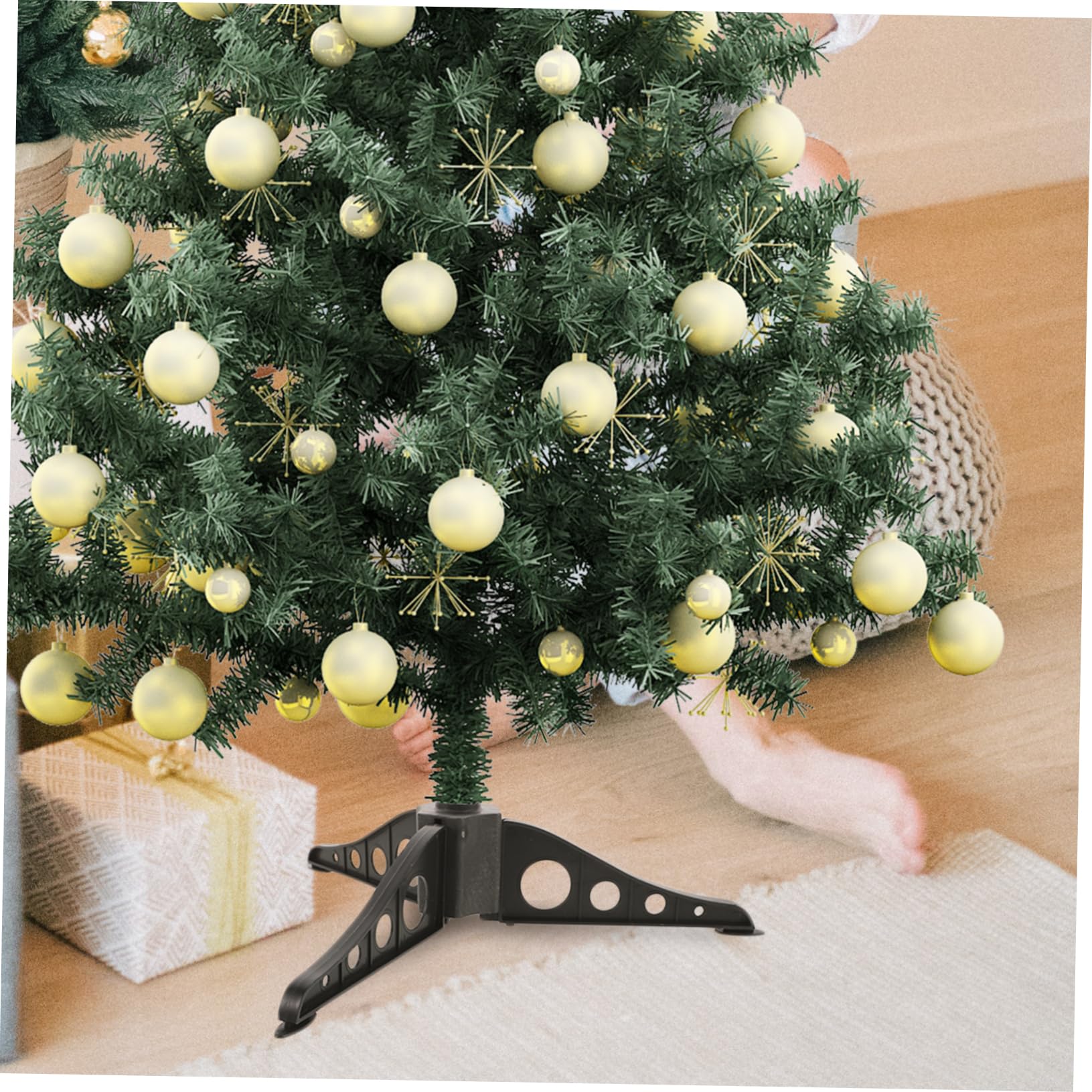 WOONEKY Christmas Tree Base Xmas Tree Base Xmas Tree Rack Tree Stand Christmas Supplies Tree Holder Stand Christmas Tree Support Christmas Tree Holder Xmas Tree Support Rack