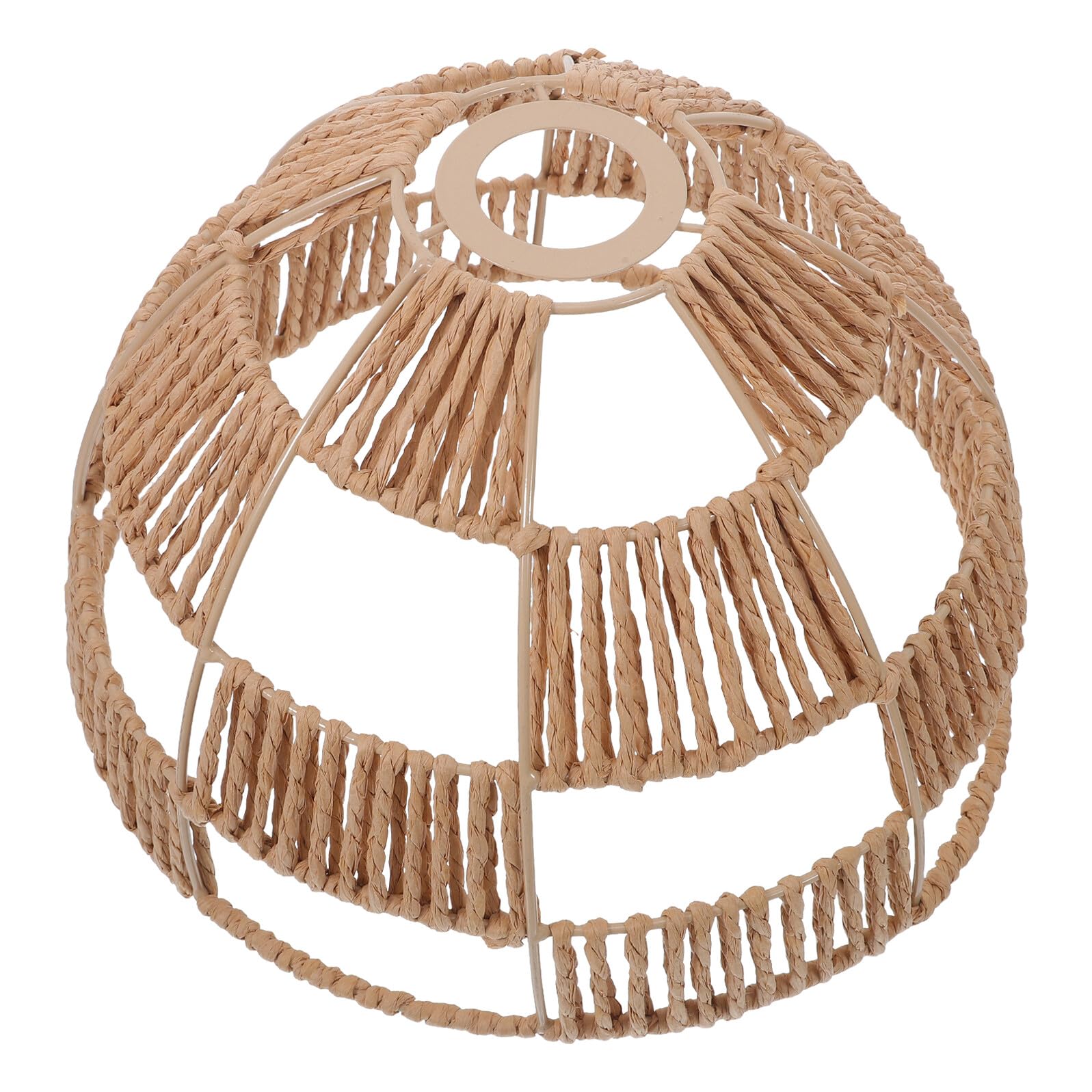 Paralume in Carta Intrecciata Design Boho per Lampada da Tavolo da Terra, Diffusore Luce Calda per Sala da Pranzo o Camera