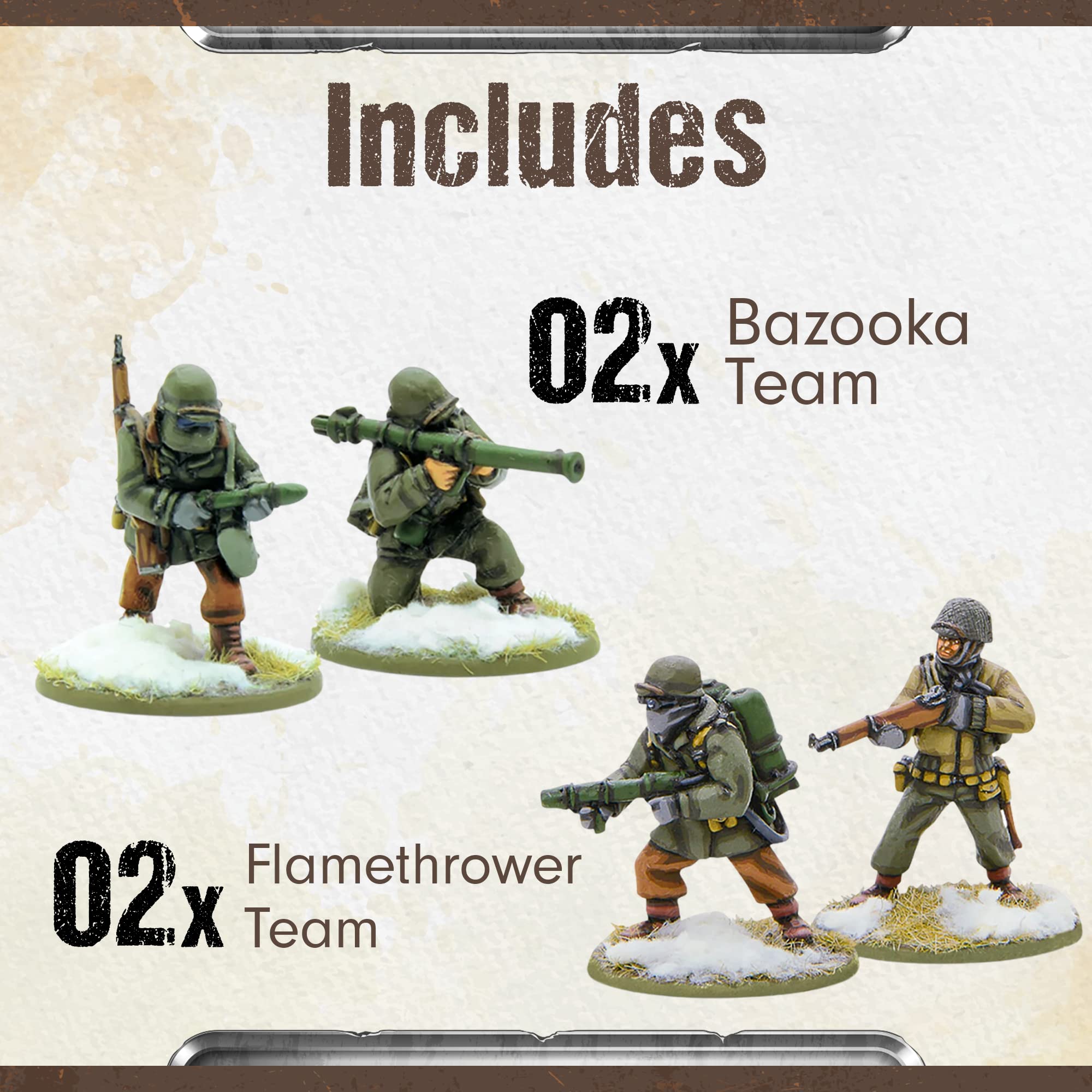 Warlord Games US Marine Weapons Teams – 28 Mm Miniaturen Für Bolt Action, 2. Weltkrieg