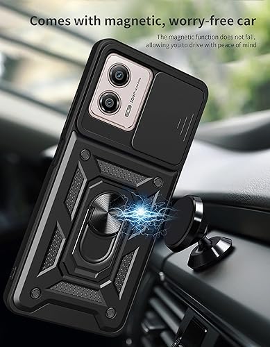 Vista 32 de Compatible con Tecno Pova 5 carcasa de soporte, con cubierta deslizante para lente de cámara compatible con Tecno Pova 5 Free Fire LH7n, funda azul