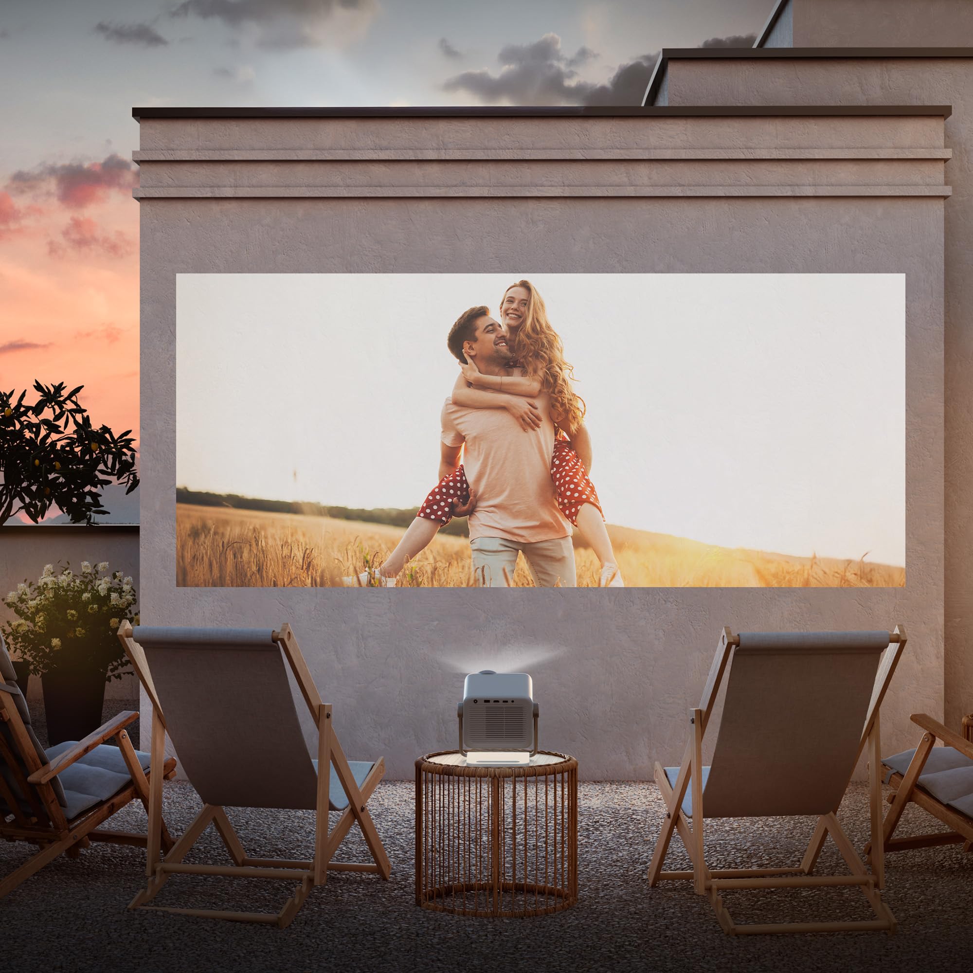 Hisense M2 Pro - Mini Proyector Laser Trichroma UHD 4K Smart TV, de 65" a 200", 1300 Lumen, Dolby Vision, Zoom Óptico, Autoenfoque, Protección Ocular, Auto-Corrección Trapezoidal